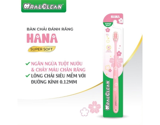 Bàn Chải Đánh Răng Giúp Làm Sạch Răng Miệng Hana Super Soft 1 Cái OralClean ảnh 2