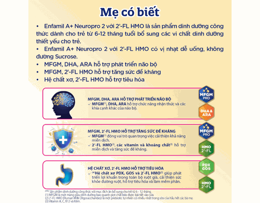 Sữa Bột Enfamil A+ Số 2 Cho Trẻ 6-12 Tháng 830g Mead Johnson ảnh 5