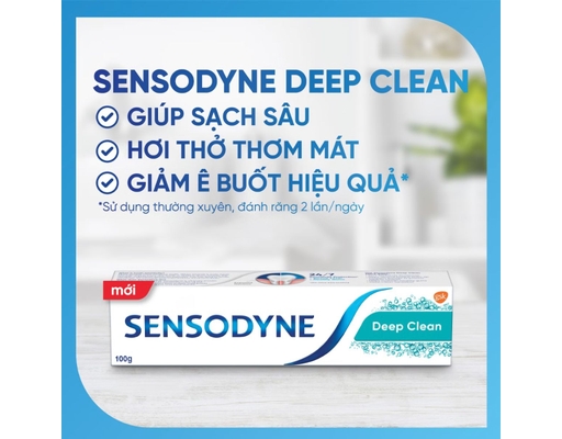 Bộ Đôi Kem Đánh Răng Sạch Sâu Deep Clean - 2 Cái x 100g Sensodyne ảnh 2