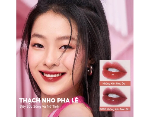 Son Tint Bóng Airy Mirrior Màu B705 Thạch Nho 1.7g COLOR KEY ảnh 1