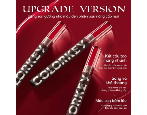 Son Tint Bóng Airy Mirrior Màu B708 Hồng Trà Đào 1.7g COLOR KEY ảnh 2
