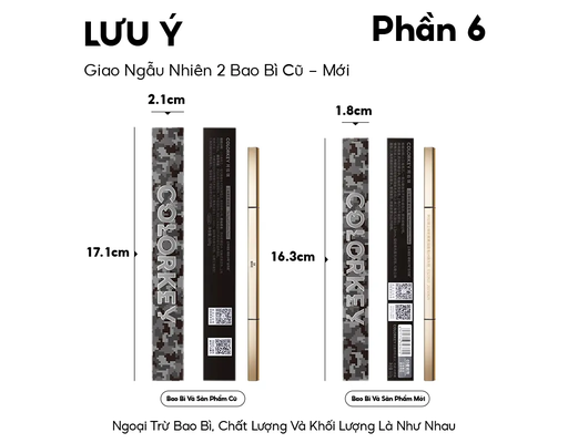 Chì Kẻ Mày 2 Đầu Lâu Trôi Màu 01 Nâu Mocha 0.07g COLOR KEY ảnh 5