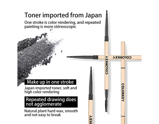 Chì Kẻ Mày 2 Đầu Lâu Trôi Màu 02 Nâu Đất 0.07g COLOR KEY ảnh 4