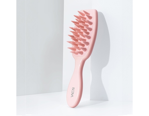 Lược Gội Và Massage Đầu Răng Silicone C21 Màu Hồng Vacosi ảnh 2