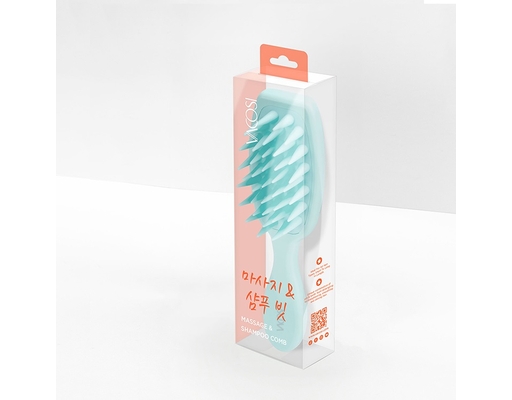 Lược Gội Và Massage Đầu Răng Silicone C21 Màu Xanh Dương Vacosi ảnh 1