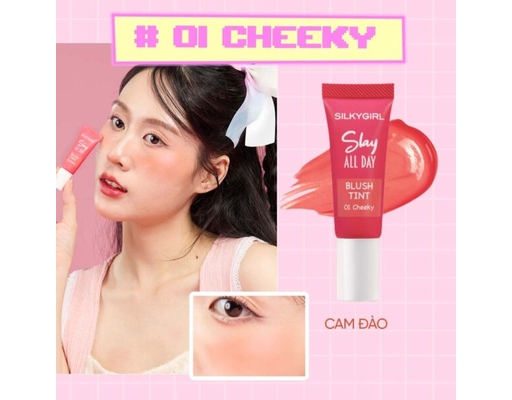 Má Hồng Kem Slay All Day Màu 1 Cam Đào 10ml Silkygirl ảnh 1
