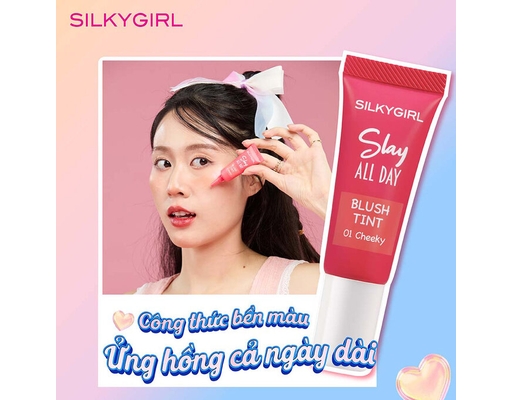 Má Hồng Kem Slay All Day Màu 2 Hồng San Hô 10ml Silkygirl ảnh 2