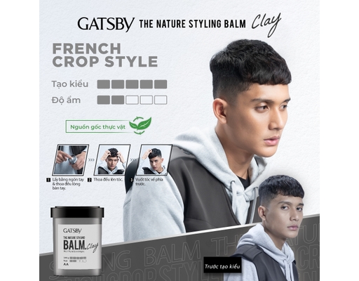 Wax Tạo Kiểu Tóc Làm Phồng Tóc Balm Clay 75g GATSBY ảnh 1
