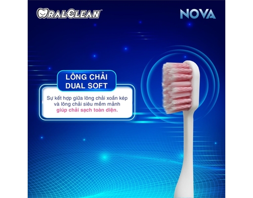 Bàn Chải Đánh Răng Sạch Sâu Nova - Dual Soft 1 Cái OralClean ảnh 1
