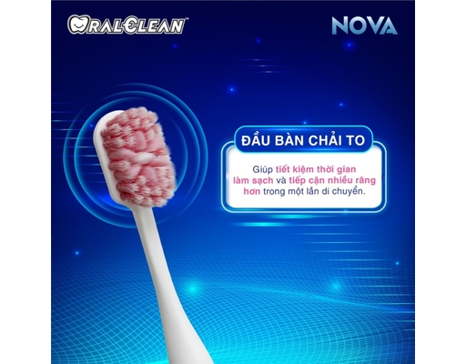 Bàn Chải Đánh Răng Sạch Sâu Nova - Dual Soft 1 Cái OralClean ảnh 3