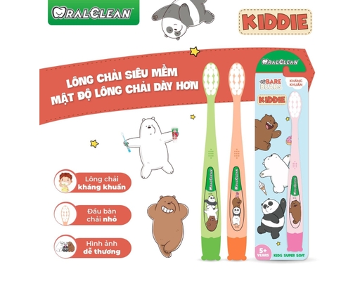 Bàn Chải Đánh Răng Cho Trẻ Em Siêu Mềm Kiddie Soft 1 Cái OralClean ảnh 1