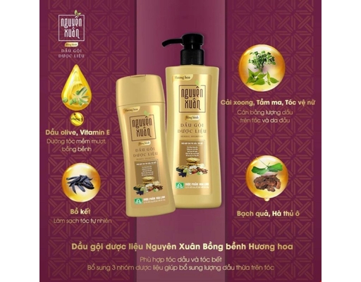 Dầu Gội Dược Liệu Bồng Bềnh 450ml Nguyên Xuân ảnh 1