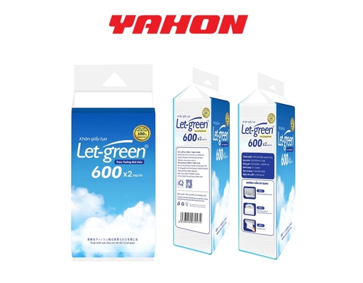 Khăn Giấy Lụa Treo Tường Rút Kéo Đa Năng 600 Tờ Let-green ảnh 1