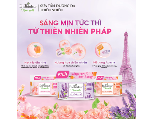 Tẩy Tế Bào Chết Naturelle Hương Hoa Diên Vĩ (Iris) 250g Enchanteur ảnh 7