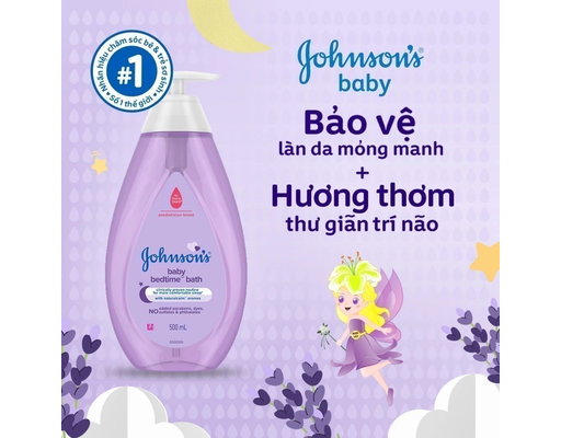 Sữa Tắm Thư Giãn Bedtime 500ml Johnson's Baby ảnh 6