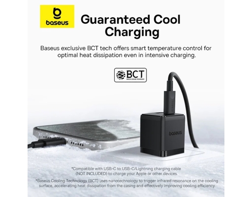 Củ Sạc Nhanh Palm C+U 30W US Màu Trắng Baseus ảnh 4