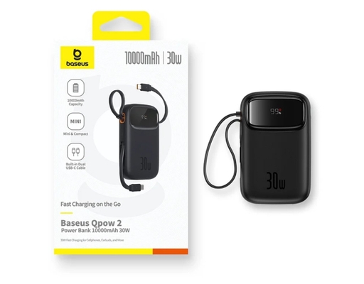 Sạc Dự Phòng Qpow 2 Digital Display 10000mAh 30W Màu Trắng Baseus ảnh 13