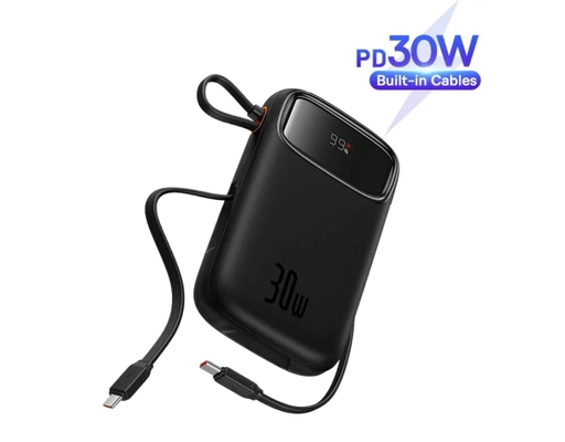 Sạc Dự Phòng Qpow 2 Digital Display 10000mAh 30W Màu Trắng Baseus ảnh 3