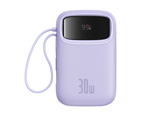 Sạc Dự Phòng Qpow 2 Digital Display 10000mAh 30W Màu Tím Baseus ảnh 0
