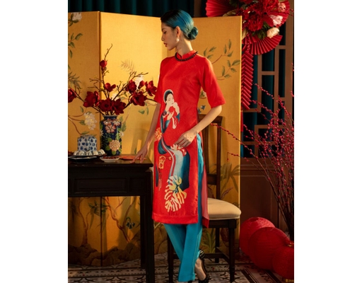Áo Dài Gấm AD14-DCG F2 Fashion & Freedom ảnh 1