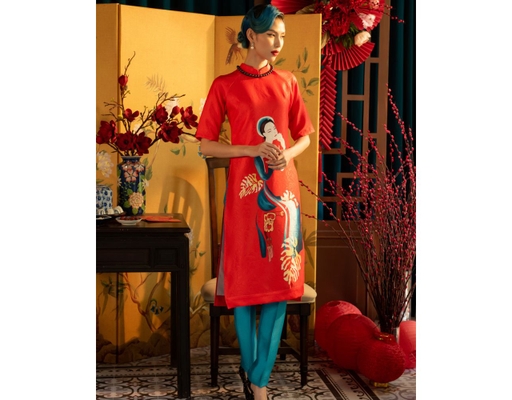 Áo Dài Gấm AD14-DCG F2 Fashion & Freedom ảnh 2