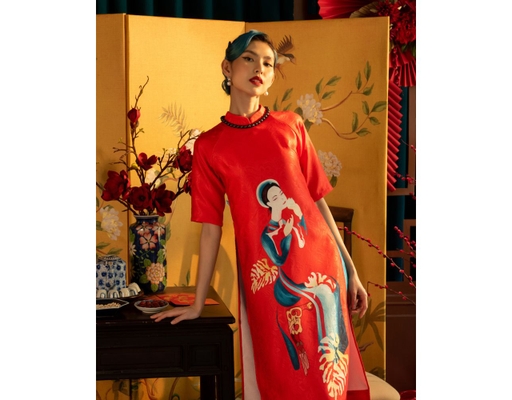 Áo Dài Gấm AD14-DCG F2 Fashion & Freedom ảnh 3
