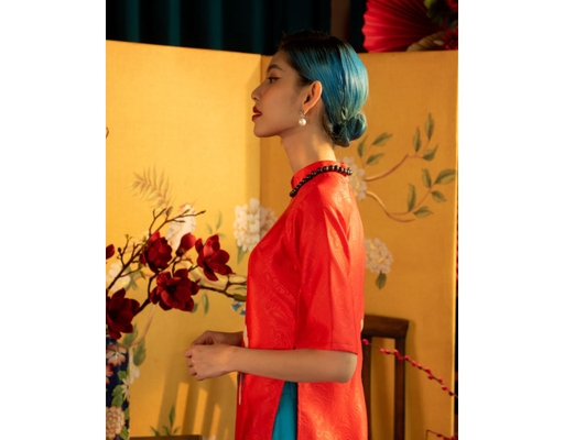 Áo Dài Gấm AD14-DCG F2 Fashion & Freedom ảnh 4