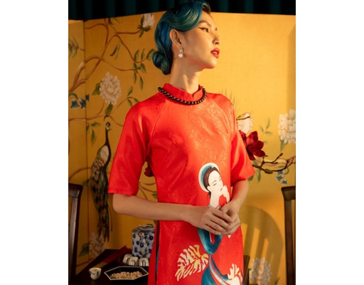Áo Dài Gấm AD14-DCG F2 Fashion & Freedom ảnh 5