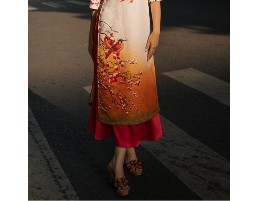 Chân Váy Lụa Đỏ VAD06 F2 Fashion & Freedom ảnh 1