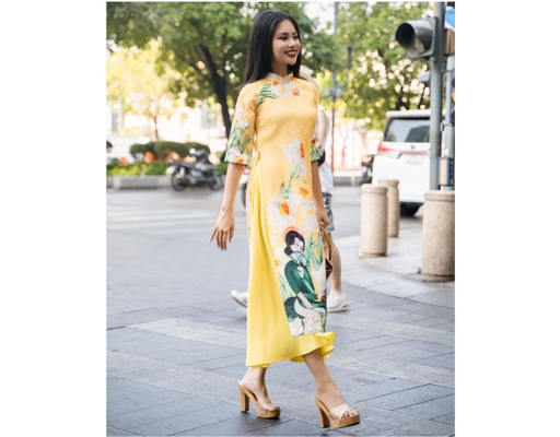 Chân Váy Lụa Vàng VAD06-VANG F2 Fashion & Freedom ảnh 0