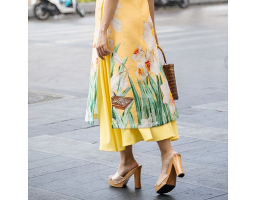 Chân Váy Lụa Vàng VAD06-VANG F2 Fashion & Freedom ảnh 2