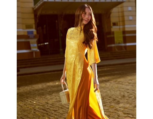 Áo Dài Gấm Vàng AD44-V F2 Fashion & Freedom ảnh 3