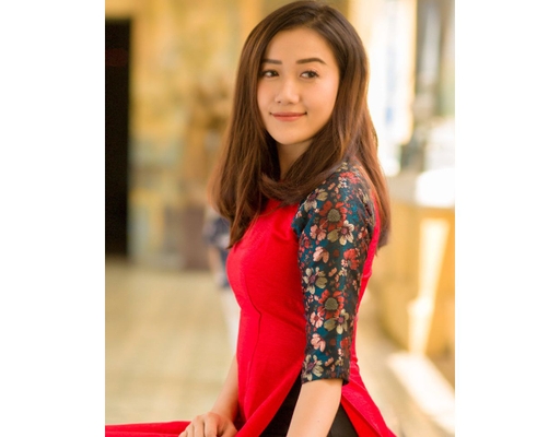Áo Dài Gấm Đỏ AD04-D F2 Fashion & Freedom ảnh 3