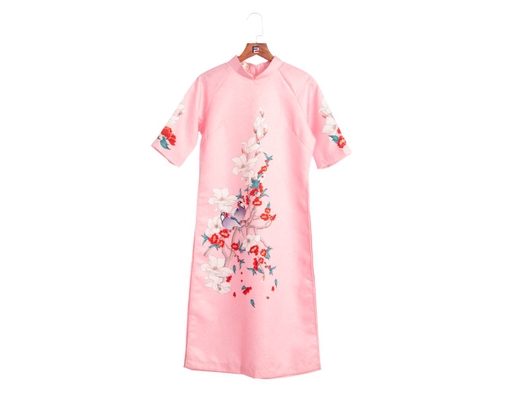 Áo Dài Gấm Hồng AD14-HHTD F2 Fashion & Freedom ảnh 0