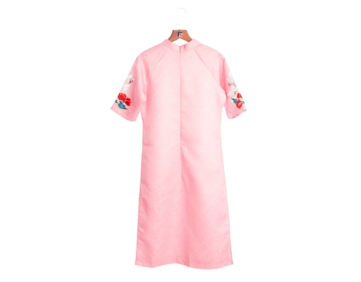 Áo Dài Gấm Hồng AD14-HHTD F2 Fashion & Freedom ảnh 1