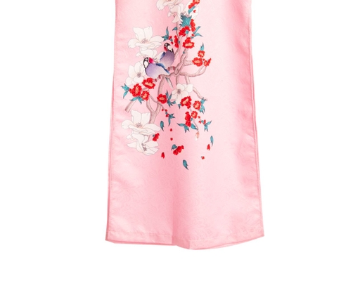 Áo Dài Gấm Hồng AD14-HHTD F2 Fashion & Freedom ảnh 2