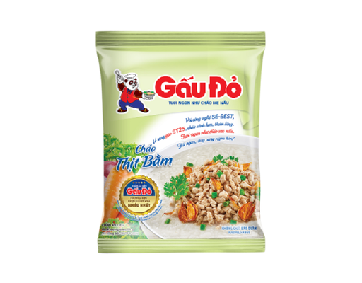 Cháo Thịt Bằm Gấu Đỏ Gói 50G Gấu đỏ ảnh 0