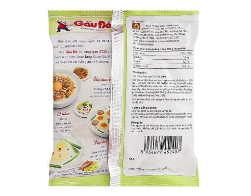 Cháo Thịt Bằm Gấu Đỏ Gói 50G Gấu đỏ ảnh 1