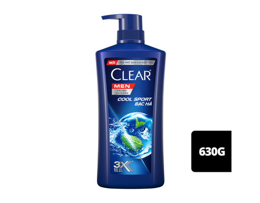 Dầu Gội Cho Nam Cool Sport Bạc Hà Giúp Làm Sạch Gàu 630g CLEAR MEN ảnh 0
