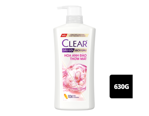 Dầu Gội Sạch Gàu Hoa Anh Đào Băng Lạnh Thơm Mát 630g Clear ảnh 0