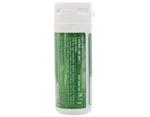 Kẹo Gum Xylitol Limemint 26.1g Lotte ảnh 1
