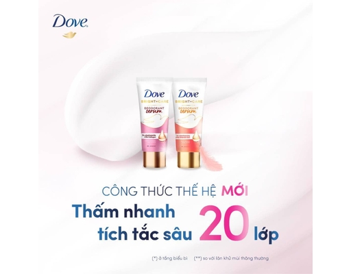 Serum Ngăn Mùi Giúp Mờ Thâm Thu Nhỏ Lỗ Chân Lông Deodorant Dry Serum 3% Niacinamide + 10X Vitamin C&E 40ml Dove ảnh 4