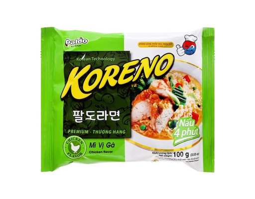 Thùng 24 Gói Mì Nấu Koreno Paldo Vị Gà Gói 100g Koreno ảnh 1