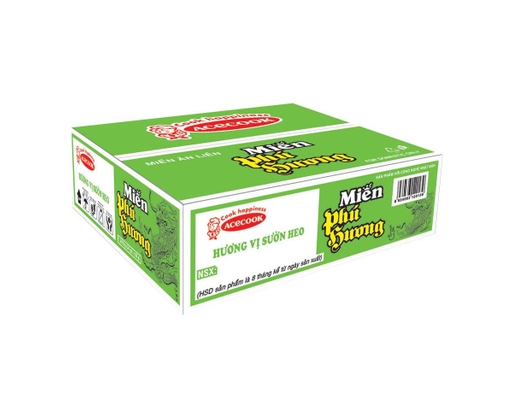 Thùng 24 Gói Miến Phú Hương Vị Sườn Heo Gói 55g ACECOOK ảnh 0
