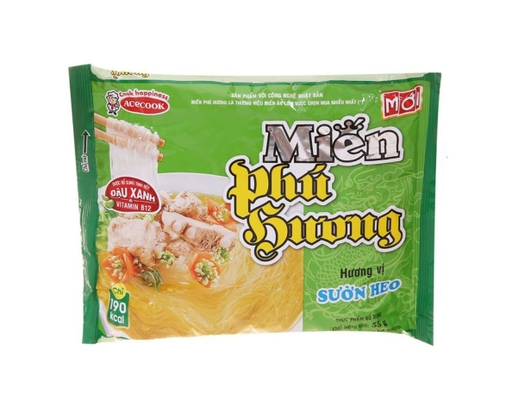 Thùng 24 Gói Miến Phú Hương Vị Sườn Heo Gói 55g ACECOOK ảnh 1