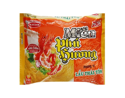 Thùng 24 Gói Miến Phú Hương Vị Lẩu Thái Tôm Gói 60g ACECOOK ảnh 1
