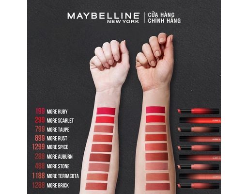 Son Thỏi Color Sensational Ultimatte Màu Gạch Nude - 1288 More Brick 1.7g MAYBELLINE ảnh 5