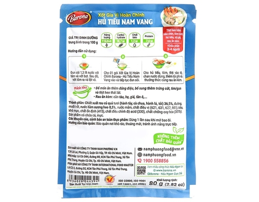Xốt Gia Vị Hoàn Chỉnh Hủ Tiếu Nam Vang 80g Barona ảnh 1
