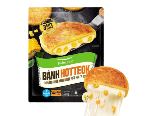 Bánh Hotteok Nhân Phô Mai Ngô 360g Pulmuone ảnh 0
