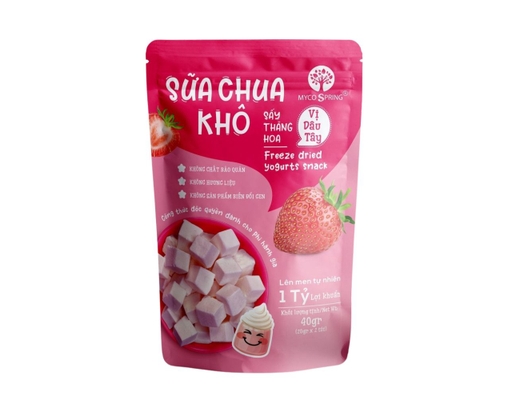 Sữa Chua Khô Sấy Vị Dâu Tây 40g MycoSpring ảnh 0